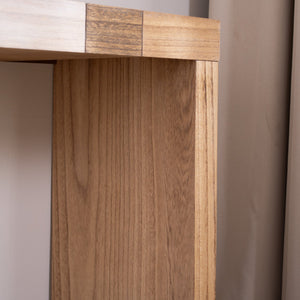 English Elm Modern Chevron Wood Console Table 62 Inch Entryway Sofa Accent for Any Room W2729P356958