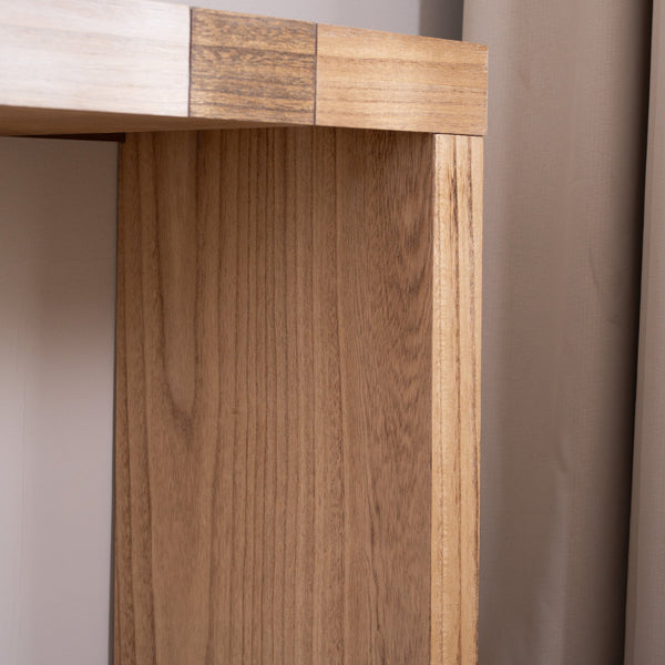 English Elm Modern Chevron Wood Console Table 62 Inch Entryway Sofa Accent for Any Room W2729P356958