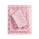 Mi Zone Polka Dot Casual Printed 100% Cotton Sheet Set MZ20-415 Pink