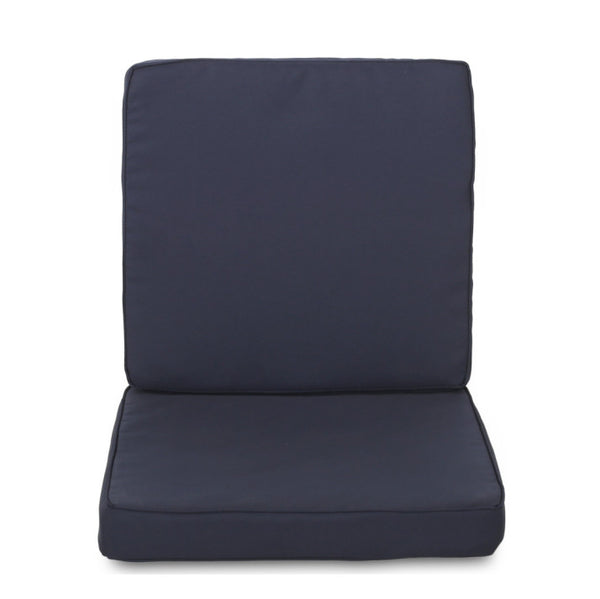 English Elm Christopher Knight Home® - Carolina Navy Cushion Set For Club Chairs & Loveseat - Durable, Water-Repellent, Stylish Comfort N775P270159N