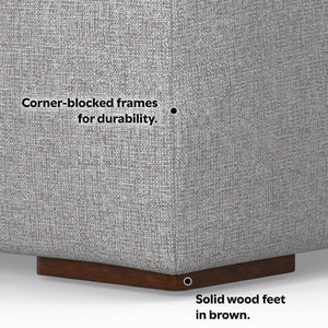 English Elm Rex Two-Seater Sofa With Left Chaise - Eco-Friendly Comfort, Soft Performance Fabric & Throw Pillows B136P199218-GIGA