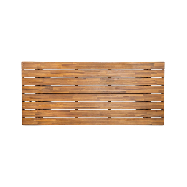 English Elm Christopher Knight Home® - Outdoor Acacia Wood Dining Table Set With Bench - Weather-Resistant, Easy Assembly, Custom Colors N773OD00039B