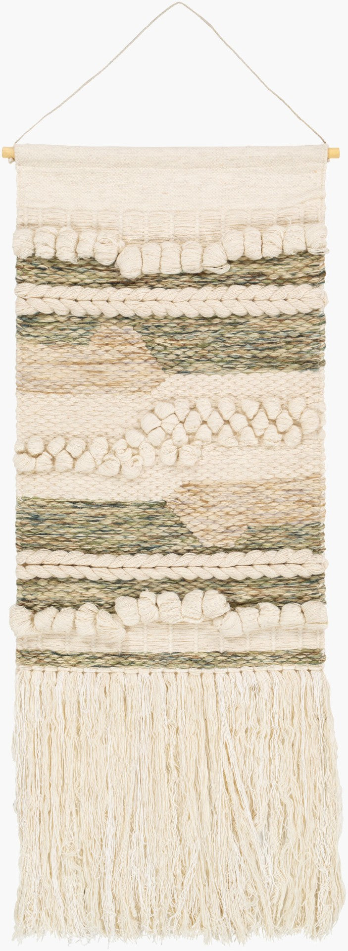 Livabliss Artifice Hand-woven Viscose Wool Wall Hanging Bohemian Textile Art for Entryways AFC1001-2442
