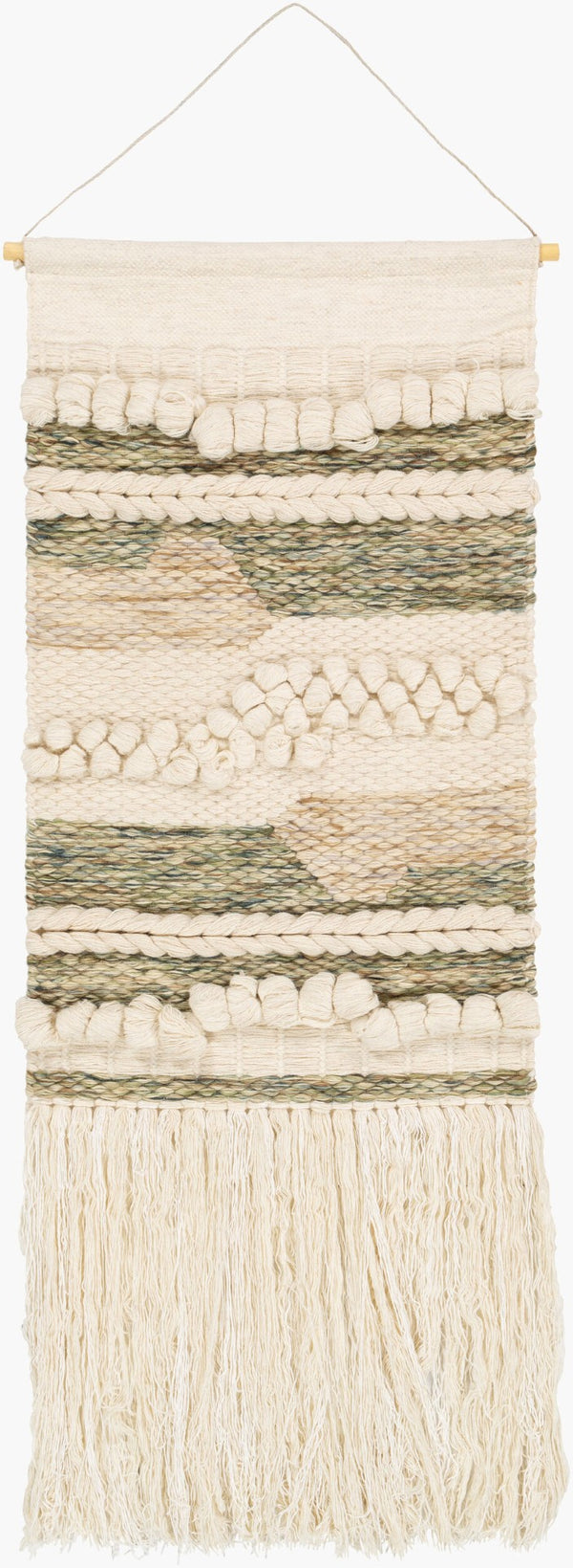 Livabliss Artifice Hand-woven Viscose Wool Wall Hanging Bohemian Textile Art for Entryways AFC1001-2442