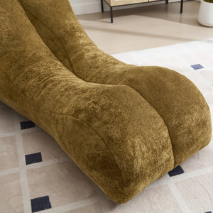 English Elm Creative Bean Bag Sofa Chair with Plush Superfiber Cover and Soft Foam Filling for Luxe Comfort Brown W1996P266259