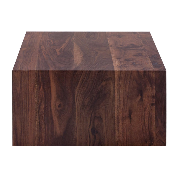 English Elm 39.3*23.6*12 Walnut Wood Grain MDF Coffee Table - No-Assembly Luxury Side Table for Modern Living Room Elegance W1512P397347