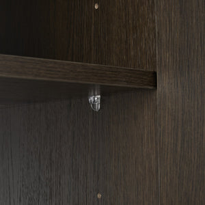 English Elm Galan 72 Inch Double Sink Vanity Fluted Wood Quartz Top Freestanding Bathroom Cabinet Oak,Smoke W1865S00227