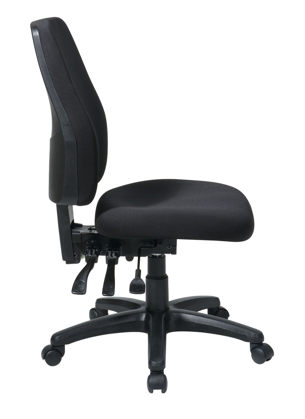 OSP Home Furnishings High Back Armless Ergonomic Office Chair with Lumbar Support and Greenguard Certified Foam 33340-30