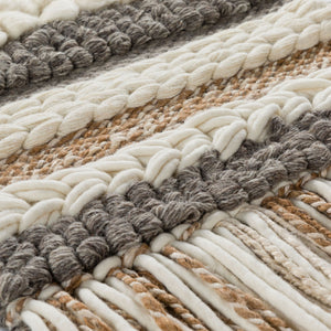 Surya Artifice Ii Wall Hanging - 70"H X 24"W Artistry In Handwoven Viscose, Wool & Jute For Modern Homes Cream Viscose,Wood Afe1000-2470