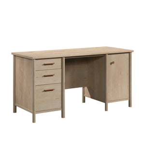 English Elm Computer Desk - Compact Brown Design With Storage Drawers For Home Office Or Study Space Solutions B356P402785