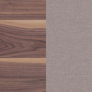 English Elm Holloway Natural Walnut 7-Piece Dining Set with Taupe Upholstery, Trestle Base, Contemporary Charm B062S01018