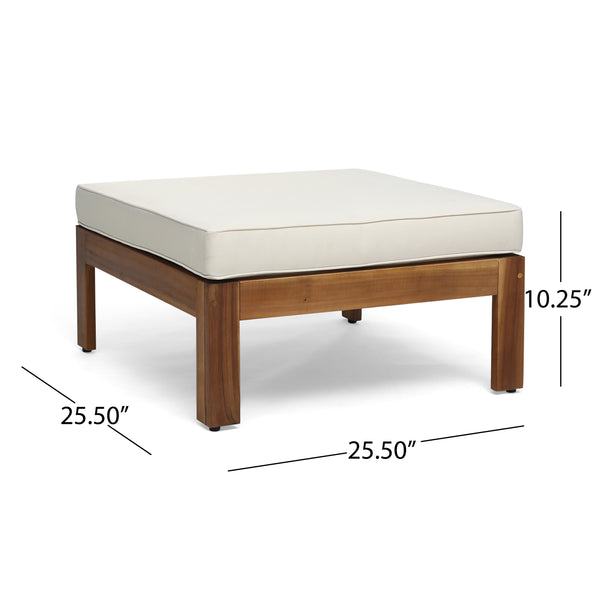 English Elm Cambridge Acacia Wood Outdoor L Shaped Sectional Sofa Set with Teak Finish Patio 63705.00BGE