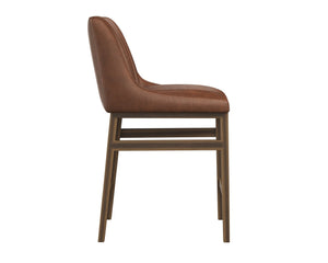 Sunpan HALDEN Counter Stool in Bravo Cognac - Modern Urban Design with Tufted Seat & Rustic Bronze Frame 110032