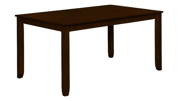 English Elm 7-Pc Dinette Set Black Finish Rectangular Table with Upholstered Light Grey Chairs, Triple Crossback Design Brown 64 L x 40 W x 18 H B011P184943