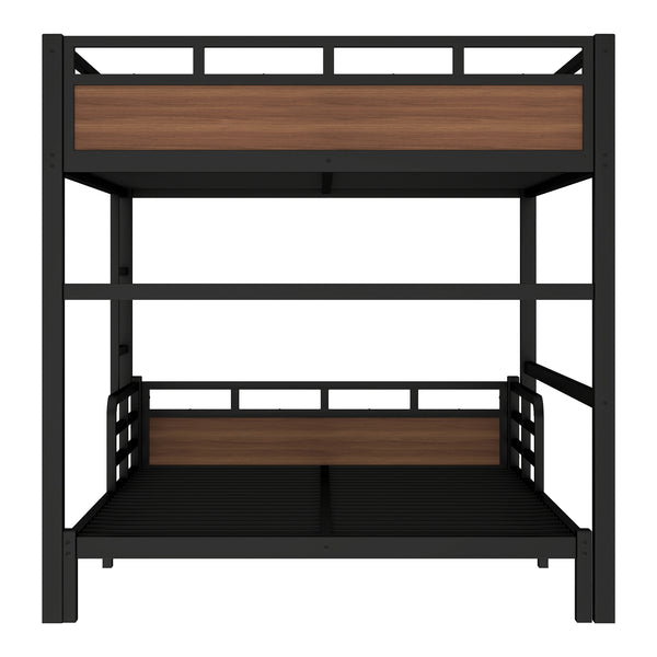English Elm Twin Xl Solid Pine Loft Bed with Built-in Led Lighting and Storage Shelves Walnut W1580S00504