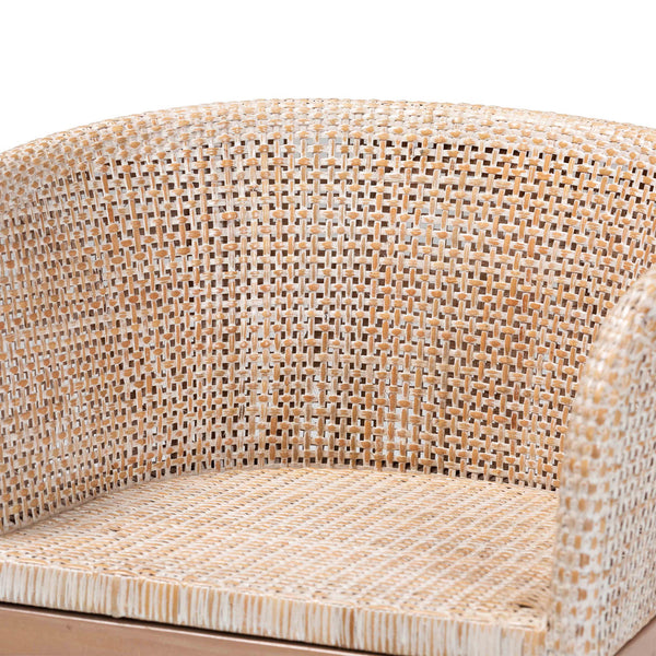 English Elm Modern Seagrass Woven Acacia Wood Dining Chair Set Bohemian Organic Style B2750P467721