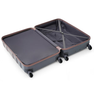 English Elm Luggage Sets 3 Piece Abs Hardshell Spinner Suitcase with Tsa Lock Lightweight Travel N726P203164G