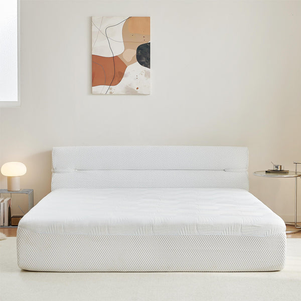 English Elm All In One Queen Mattress & Bed Frame - 15-Inch Cooling Mattress-In-A-Box For Small Spaces & Comfort W1359P364812