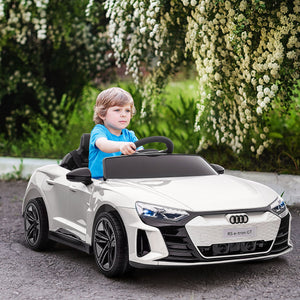 English Elm Aosom Licensed Audi Rs E-tron Gt 12v Kids Electric Ride on Car with Remote Control W2225P217176