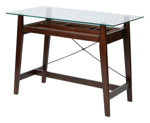 OSP Home Furnishings Tribeca 42" Tool-Less Computer Desk Espresso