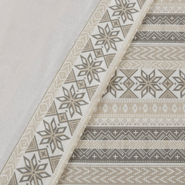 JLA Home True North by Sleep Philosophy - Printed Cotton Flannel Sheet Set – Ultra-Soft Brushed Warmth, OEKO-TEX Certified, Durable Comfort Gray/Taupe Nordic TN20-0519