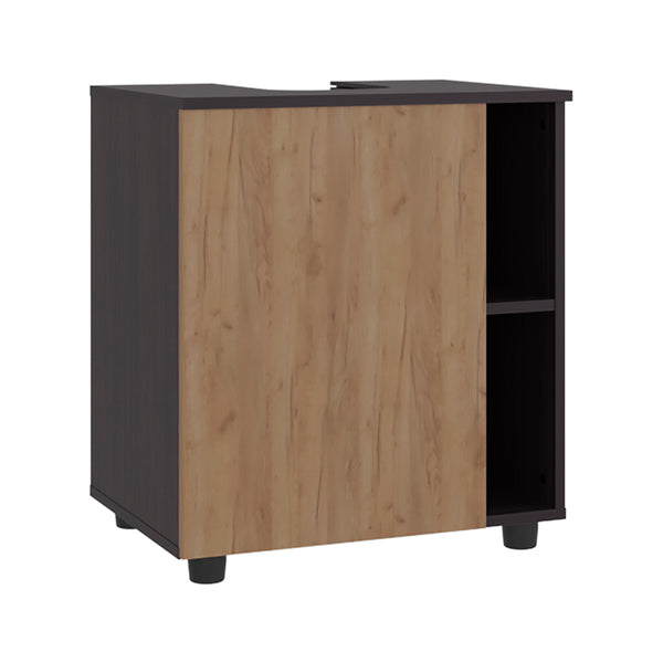 English Elm Pascuale Compact Under-Sink Cabinet with Cut-Out Back, Double Doors & Side Shelves for Small Baths B200P368126