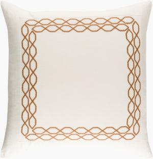 Surya Afia 26"W X 26"L Traditional Cotton-linen Sham - Luxurious, Easy Care, And Stylish Home Accessory Ivory Linen,Cotton,Linen,Cotton Afi2000-es