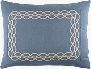 Surya Afia Cotton Linen Blend Pillow Sham with Heritage Weave Texture for Classic Bedrooms AFI2001-S