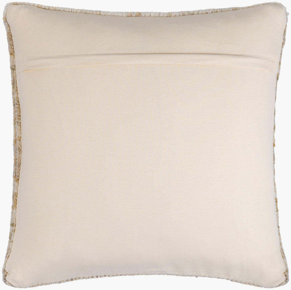 Surya Affleck Accent Pillow - Luxurious 18"L X 18"W Wool & Cotton Blend For Elegant Home Decor Upgrade Beige Wool,Cotton Afl001-2222d