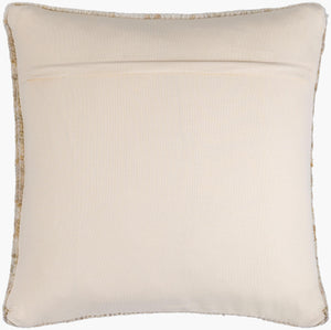 Surya Affleck Accent Pillow - Luxurious 18"L X 18"W Wool & Cotton Blend For Elegant Home Decor Upgrade Beige Wool,Cotton Afl001-2222d