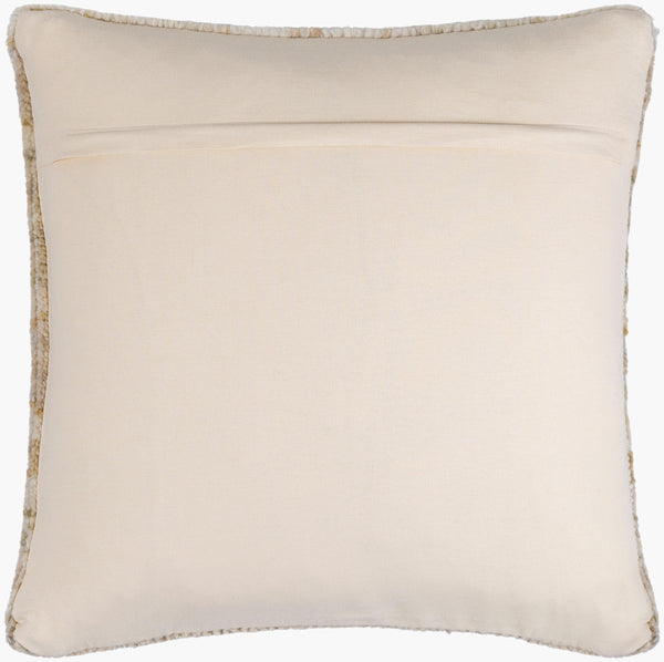 Surya Affleck Accent Pillow - Luxurious 18"L X 18"W Wool & Cotton Blend For Elegant Home Decor Upgrade Beige Wool,Cotton Afl001-2222d