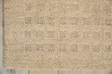 Nourison Perris PERR1 Handmade Woven No Border Indoor Only Contemporary  Rug Taupe, Taupe 100% Wool 99446224040