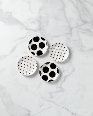 Lenox Kate Spade On The Dot Assorted Tidbit Plates, Set of 4 White, WHITE STONEWARE 895203