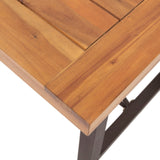 Christopher Knight Home® - Noble House - Catriona Modern Industrial Dining Table, Teak and Rustic Metal