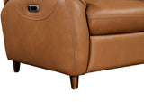 Parker House Austin - Caramel Cream Power Reclining Sofa And 2 Recliners Brown Top Grain Leather With Match (X) Maus-311ph-cmcr