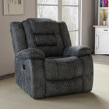 Parker House Bolton - Misty Storm Manual Glider Reclining Sofa And Recliner Light Grey 100% Polyester (W) Mbol-31-miss