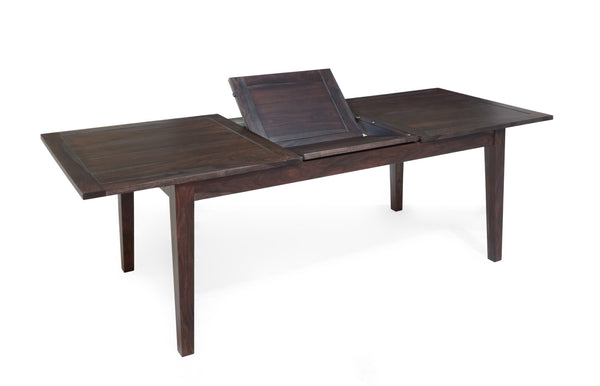 Porter Designs Porter Fall River Solid Sheesham Wood Pop-up Dining Table - Elegant, Eco-friendly Design, Brown Finish Brown Wood 07-117-01-4996