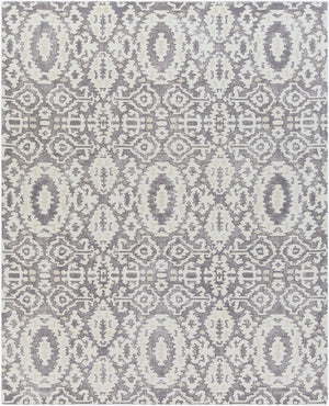 Surya Antigua Handmade Rug 2' X 3' – Elegant Global Design, Soft Wool, Low Pile, Perfect For Any Room! Charcoal Wool Aga1012-23