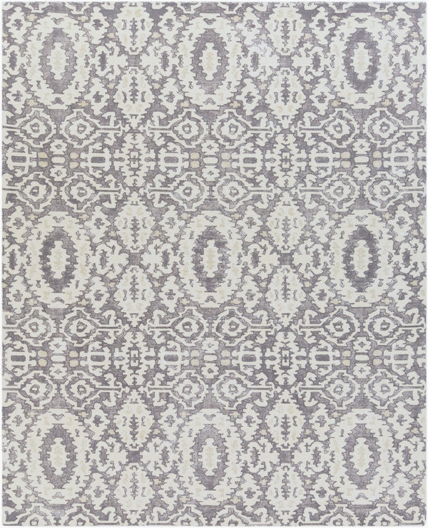 Surya Antigua Handmade Rug 2' X 3' – Elegant Global Design, Soft Wool, Low Pile, Perfect For Any Room! Charcoal Wool Aga1012-23