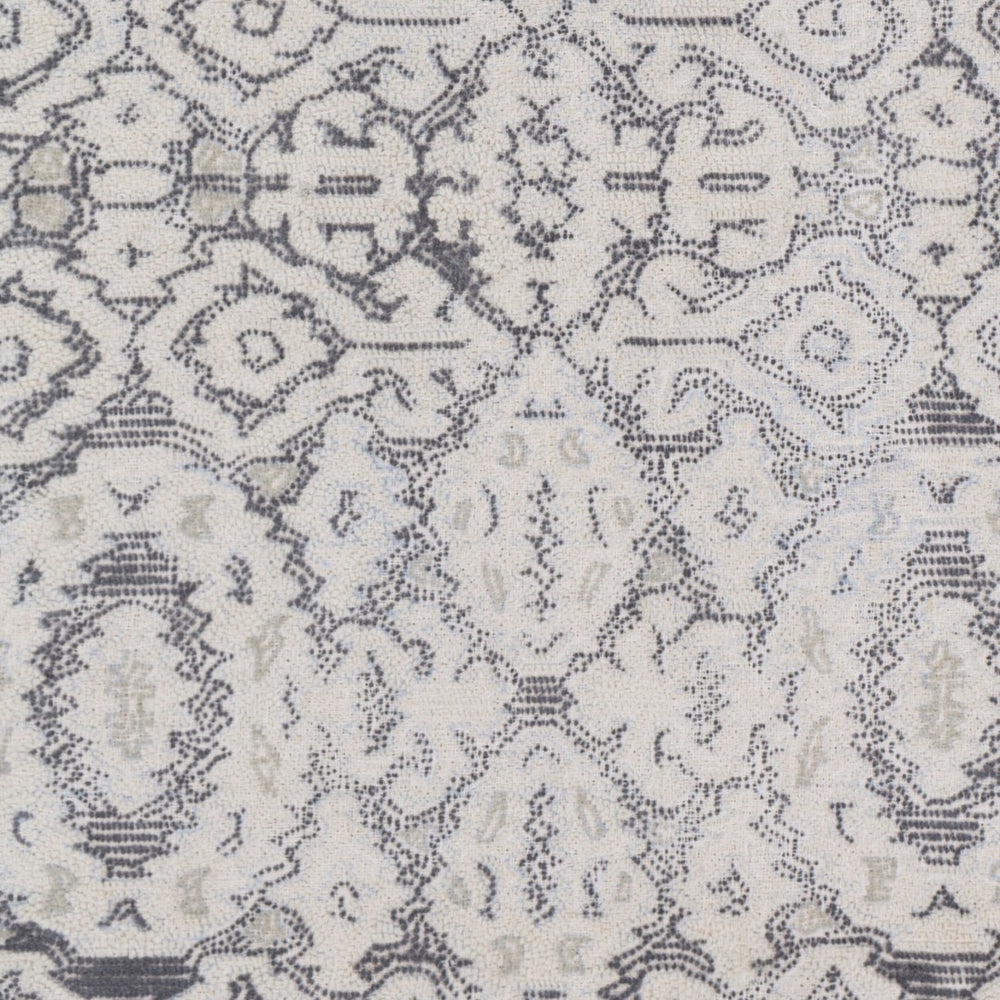 Surya Antigua Handmade Rug 2' X 3' – Elegant Global Design, Soft Wool, Low Pile, Perfect For Any Room! Charcoal Wool Aga1012-23