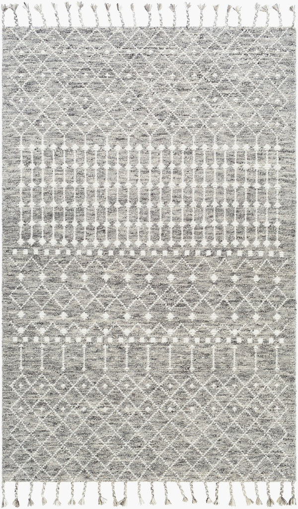 Surya Agadir 2' X 3' Handmade Nz Wool Rug - Elegant Global Design, Durable & Charming For Any Room! Beige Nz Wool Agd1001-23