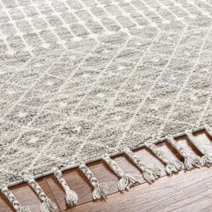 Surya Agadir 2' X 3' Handmade Nz Wool Rug - Elegant Global Design, Durable & Charming For Any Room! Beige Nz Wool Agd1001-23
