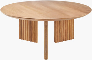 Surya Agnes Minimalist Mango Wood Coffee Table - 16"H X 36"W X 36"D, Stylish Elegance For Your Living Room Top, Brown,Base, Brown Mango Wood,Mango Wood Agne-001