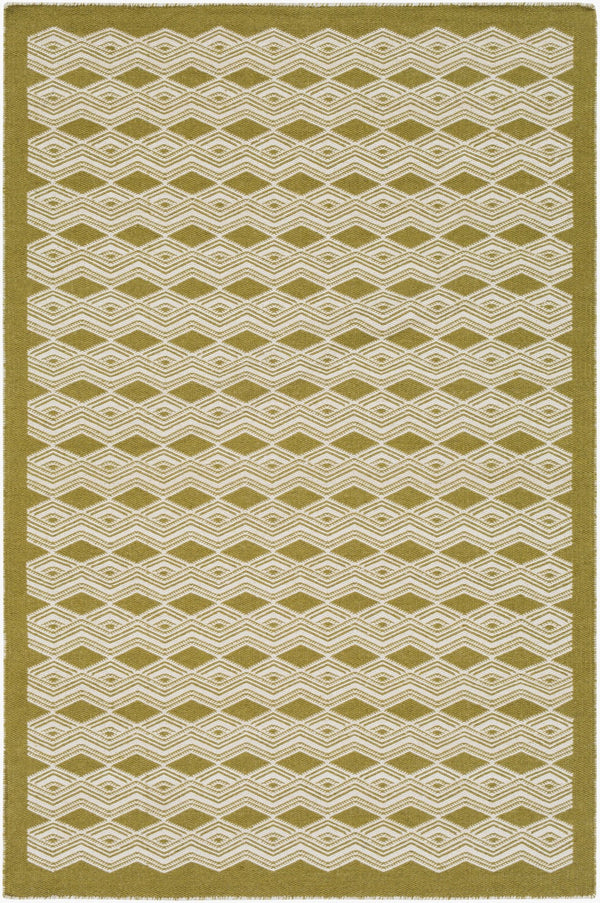 Surya Agostina 8' X 10' Handmade Wool Rug - Global Inspired Design For Elegant Home Décor & Durability Light Olive Wool Ago1002-576