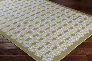Surya Agostina 8' X 10' Handmade Wool Rug - Global Inspired Design For Elegant Home Décor & Durability Light Olive Wool Ago1002-576