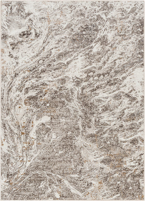 Allegro Plus AGP-2300 9'2" x 12' Machine Woven Rug AGP2300-9212  Light Gray, Charcoal, Ivory, Medium Gray, Amber Surya