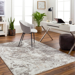Livabliss Allegro Plus Machine Woven Polyester Area Rug for Modern Living and Dining Spaces Light Gray, Cha 12' x 15' AGP2300-1215