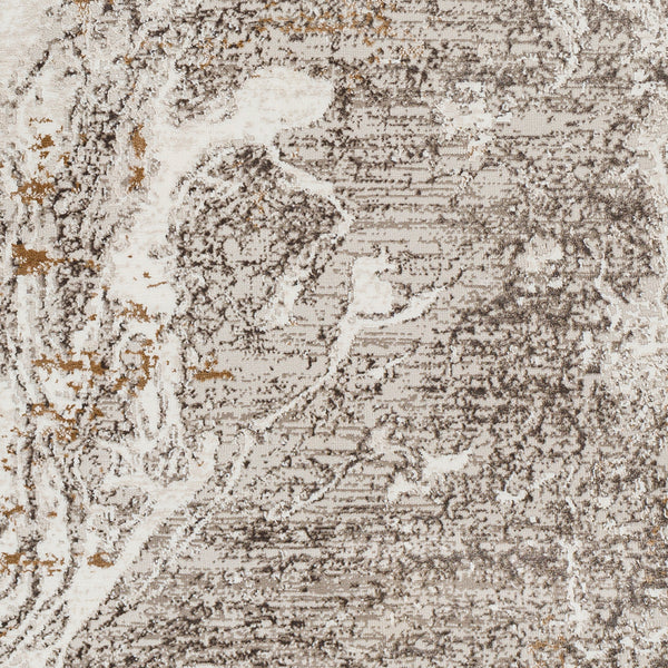 Allegro Plus AGP-2300 9'2" x 12' Machine Woven Rug AGP2300-9212  Light Gray, Charcoal, Ivory, Medium Gray, Amber Surya