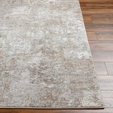 Allegro Plus AGP-2302 9'2" x 12' Machine Woven Rug AGP2302-9212  Ivory, Light Gray, Medium Gray, Amber Surya