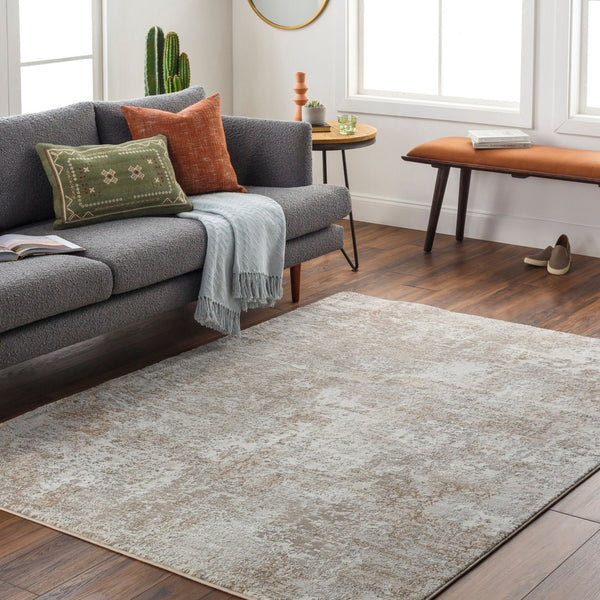 Livabliss Allegro Plus Contemporary Polyester Area Rug Woven in Turkey for Large Living Spaces Ivory, Light Gr 10' x 14' AGP2302-1014